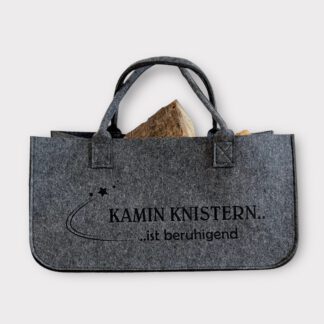 Filztasche Kamin knistern